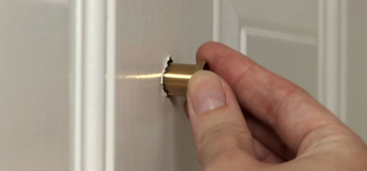 peephole door repair in Winter Gardens
